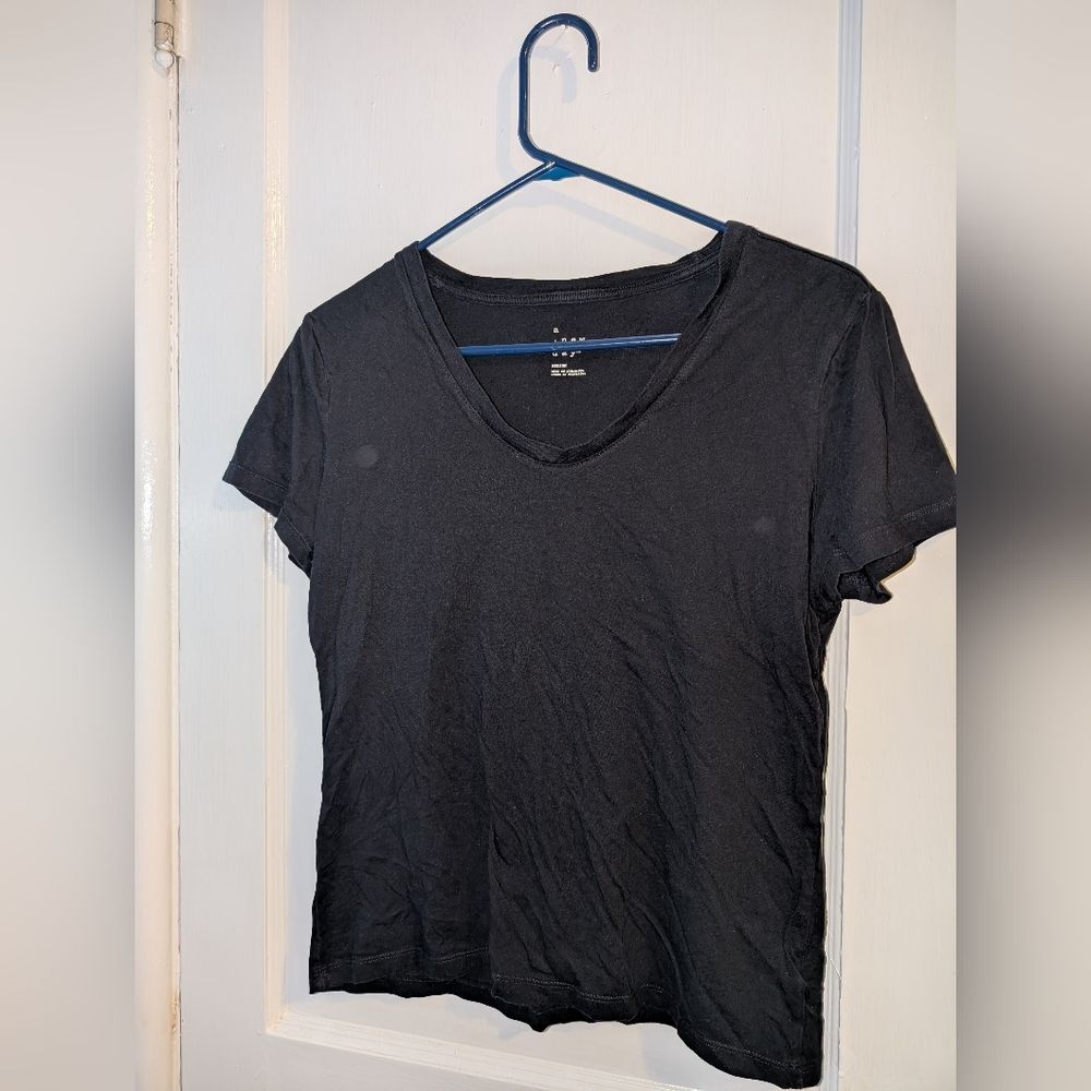 A New Day Black T-Shirt Pre-owned